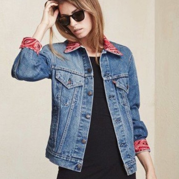 Levi's Jackets & Blazers - Levi’s denim jeans jacket with bandana trim